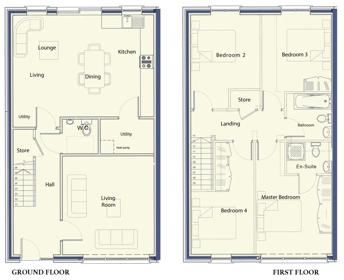 House Type C floor plans