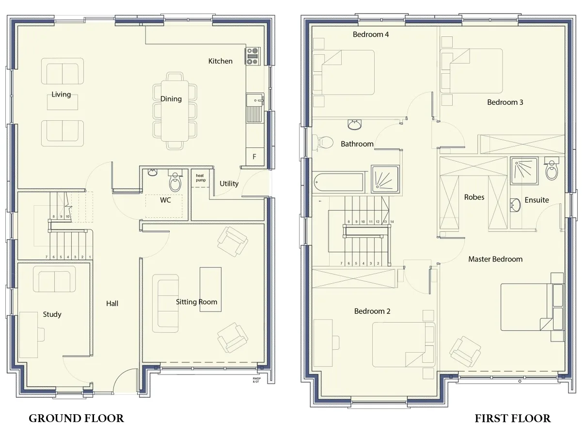 House Type A floor plans